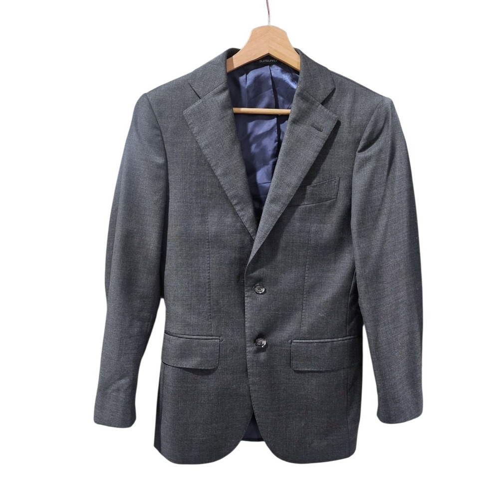 Suitsupply Grey Vitale Barberis Canonico Super 110s Wool Blazer Sport Coat